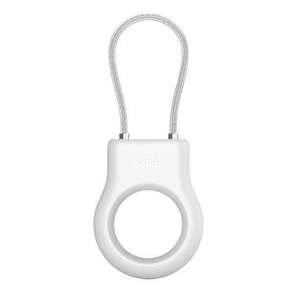 Фото - Чехол для беспроводного маяка Belkin Secure Holder with Wire Cable AirTag, White (MSC009BTWH)